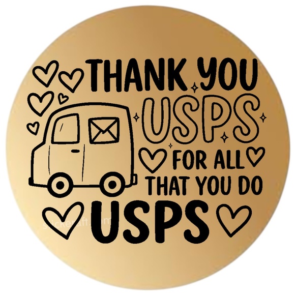 Thank You USPS Stickers for Packages & Envelopes – 2" Round, 15 Colors to Choose - Picture 10 of 15